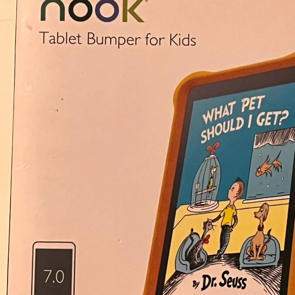 Barnes & Noble Nook‎ Tablet Bumper for Kids 7-Inch Orange (NEW/e/x)